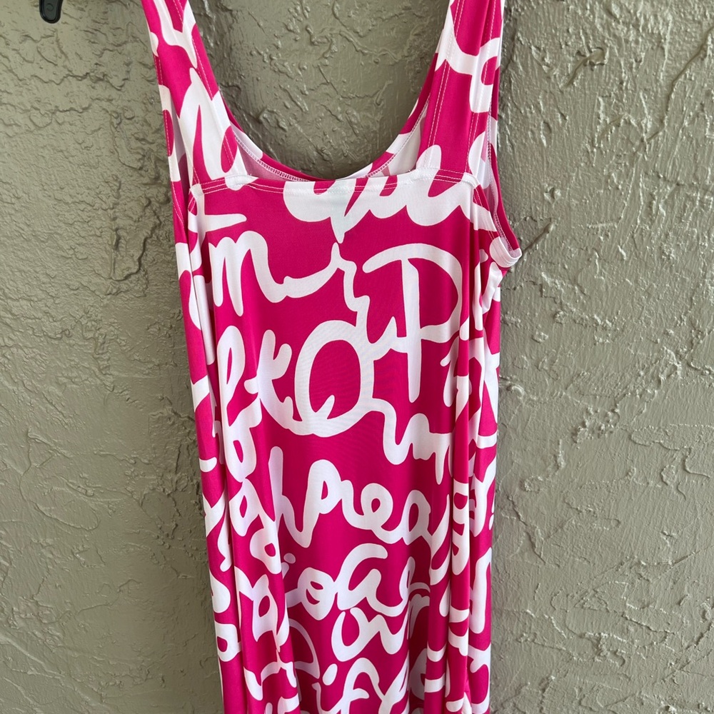 Vibrant Pink Sleeveless Bodycon Midi Dress - Picture 2 of 6